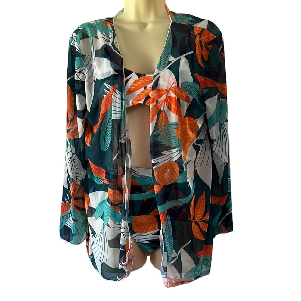 SHEIN Size L Bikini Swimsuit with Coverup